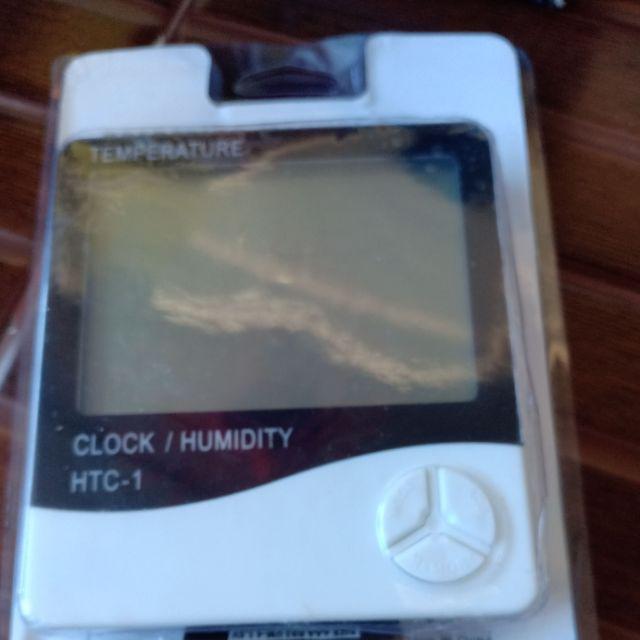 Htc1 Temperature Pengukur Suhu Ruangan Lengkap Dengan Jam