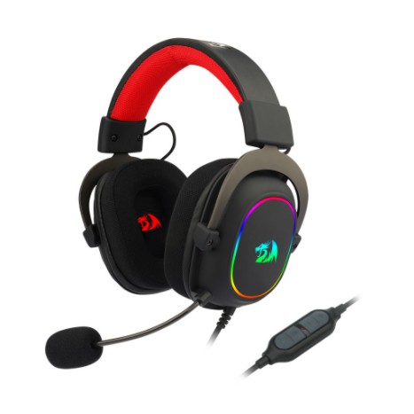 Headset gaming redragon wired usb virtual sound 7.1 channel surround h510-rgb zeus-x - Headphone stereo