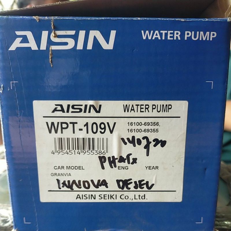 Water pump INNOVA DIESEL ORIGINAL AISIN