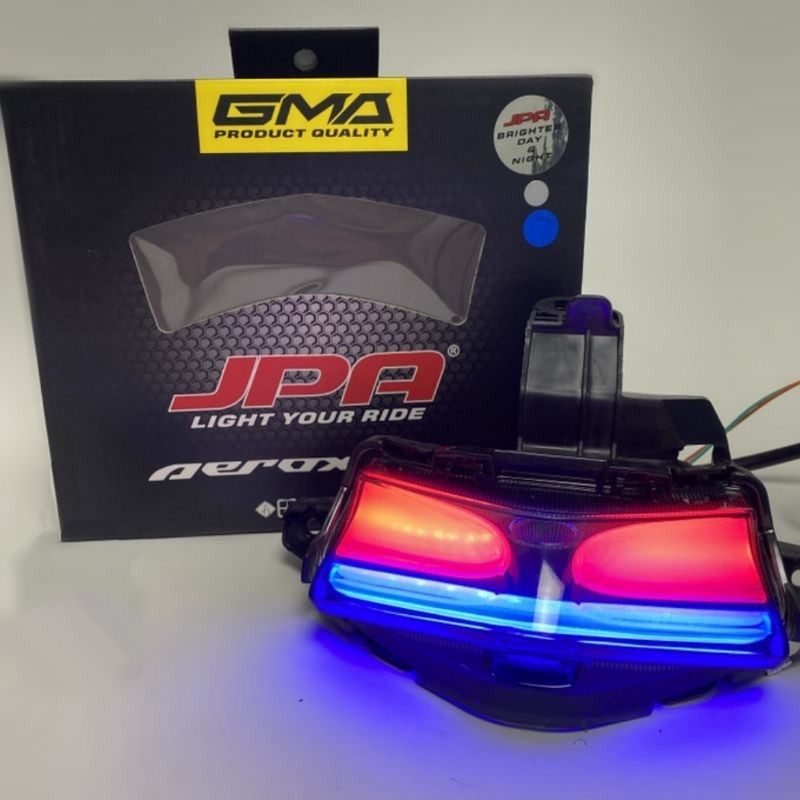 Lampu stop Belakang Yamaha Aerox 155 Led 3in1 Original JPA stop lamp Aerox JPA SenLed Tabung