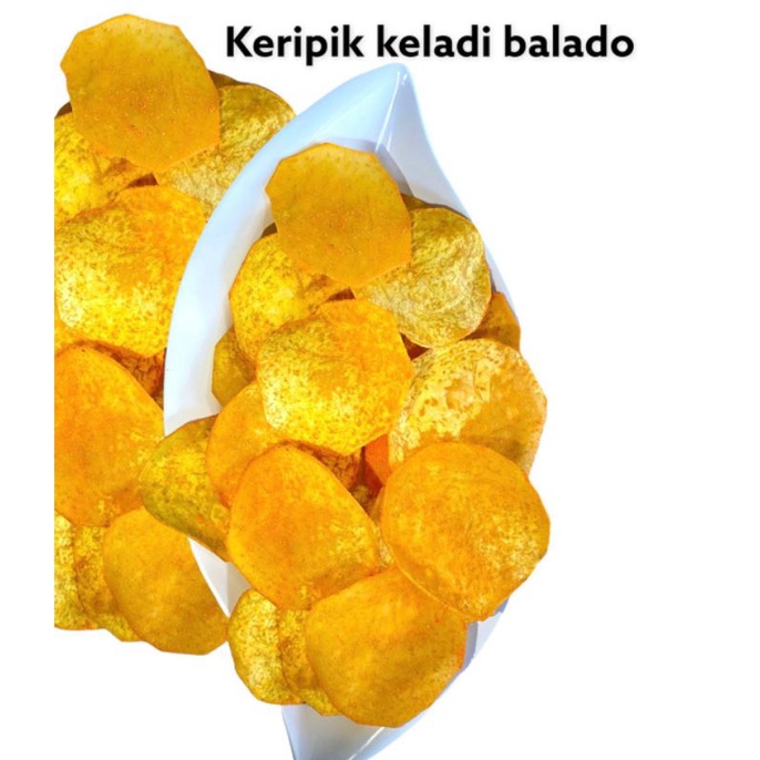 

Keripik Keladi Balado 500 gram