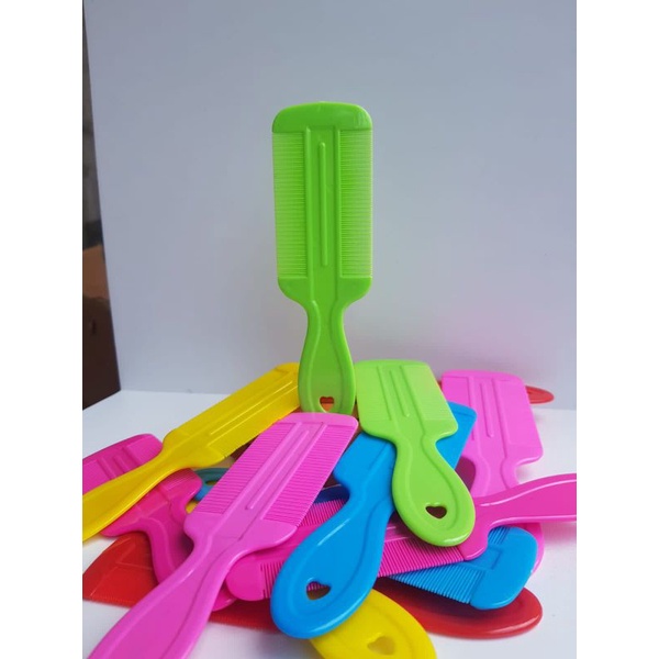 SISIR SERIT PLASTIK GAGANG WARNA (PER PCS)