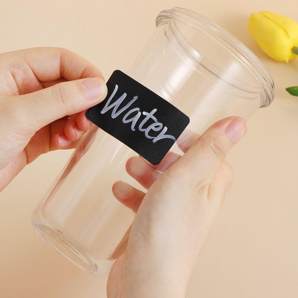 Suyo 150pcs/roll Label Stiker Tahan Air Selai Jar Rempah Blackboard Label