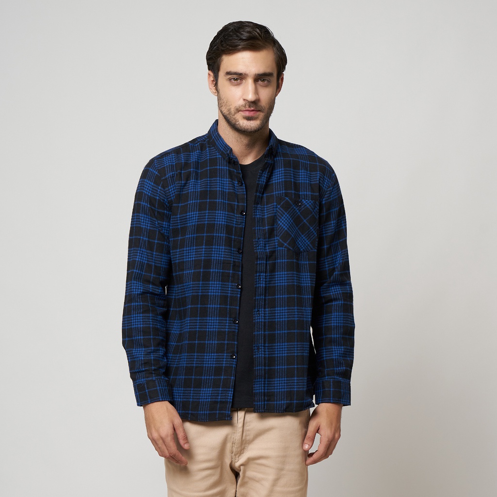 RAFTEL 211 Kemeja flanel pria lengan panjang kemeja flanel casual distro premium quality