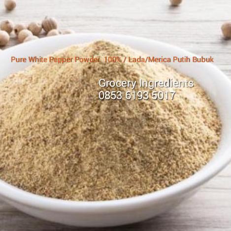 

White Pepper Powder / Lada Putih Bubuk / Merica Bubuk - 35Gr
