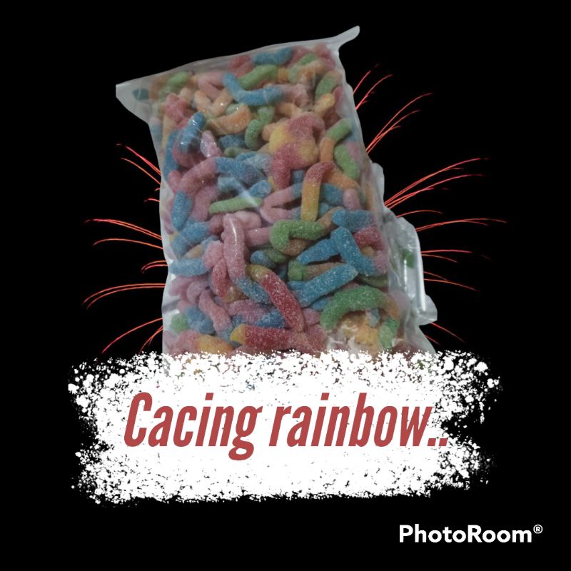 yupi kiloan cacing rainbow 500gr