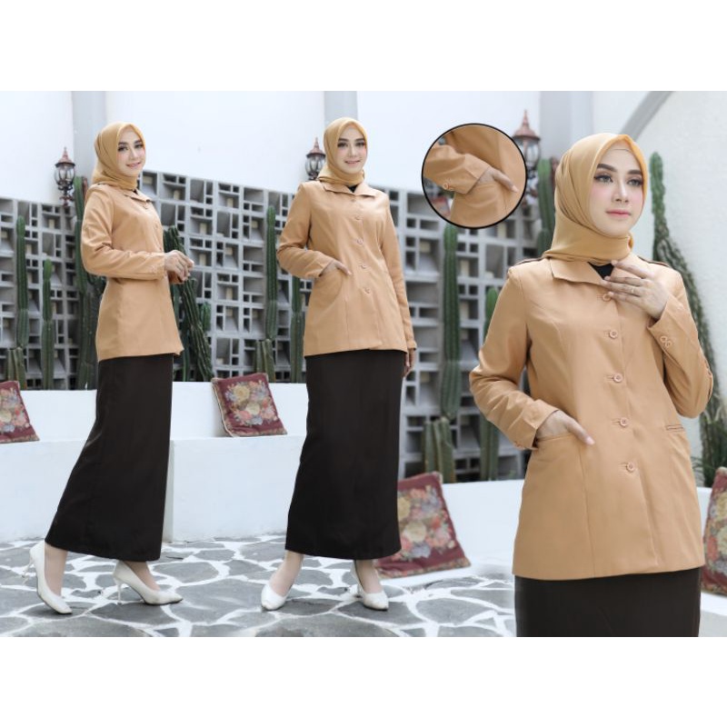 SERAGAM PRAMUKA/BAJU PRAMUKA GURU ELPONTE FREE HIJAB