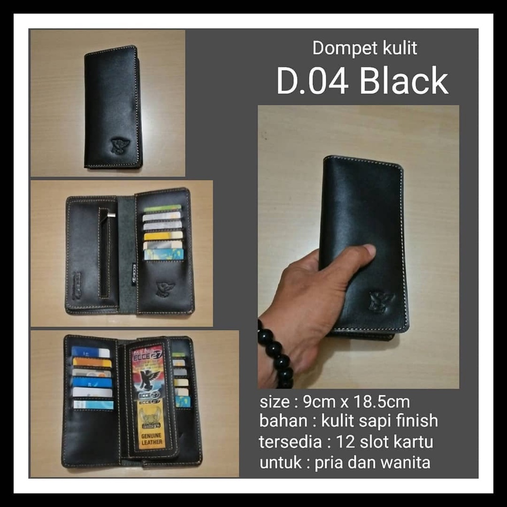 D.04 | Kulit Asli | Merek Resmi | Dompet kulit ECCE 27
