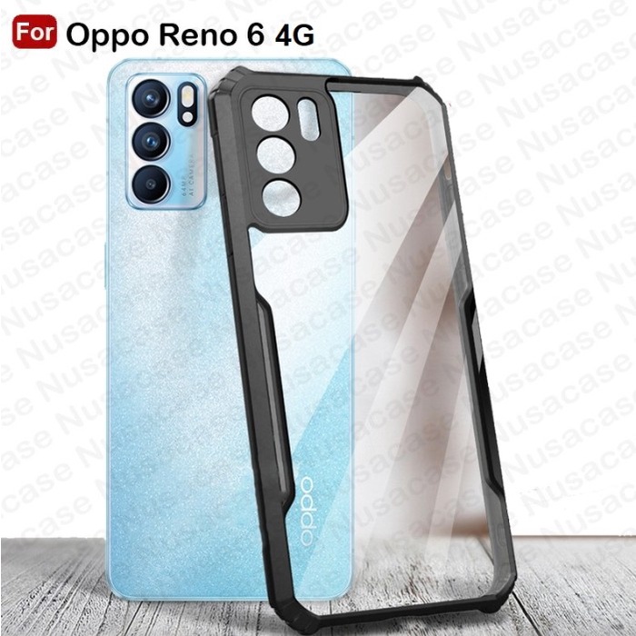 Case Oppo Reno 6 4G Hardcase Transparant Shockproof Reno 6 4G