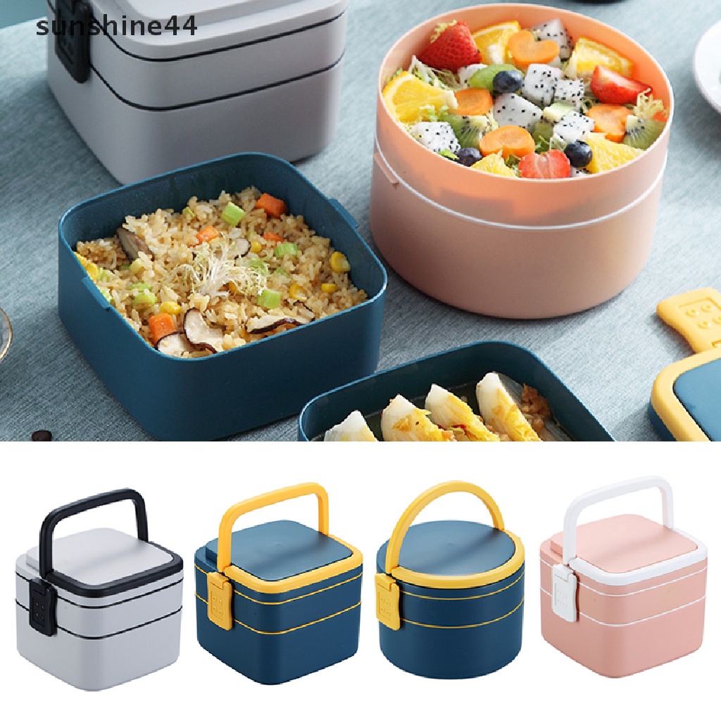 Sunshine Kotak Bekal / Lunch Box Thermal Portable Dengan Sendok Untuk Microwave