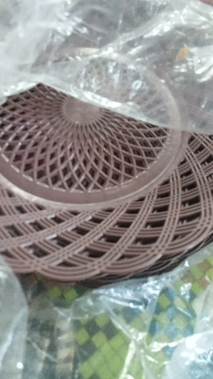 B-123 Piring Rotan Plastik Lusinan Isi 12 Pcs Per Lusin Sr