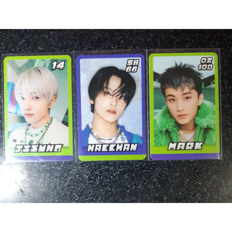 trading card glitch mode mark, haechan, jisung