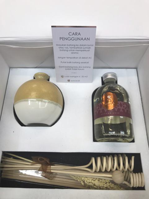 Succa Pewangi Pengharum Ruangan / Reed Diffuser Vase 100ml - Brown