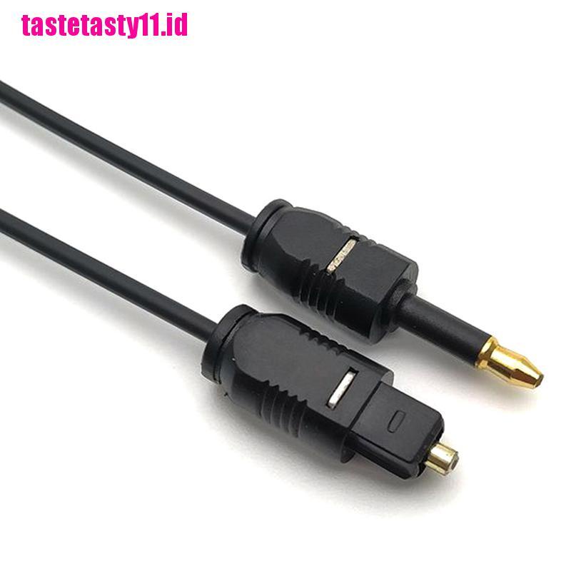 Toslink Male to Mini Plug 3.5mm Male Digital Optical SPDIF Audio Panjang 1.96Ft