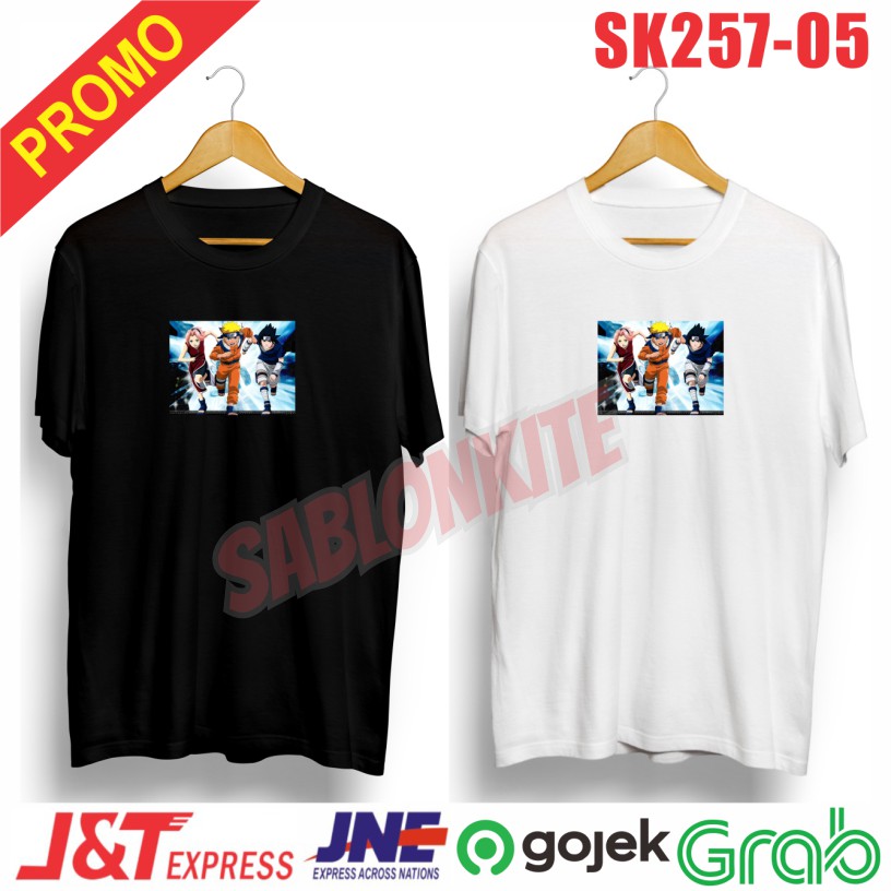 MURAH !!! KAOS DISTRO UNISEX NARUTO SK 257 BISA CEWE COWO