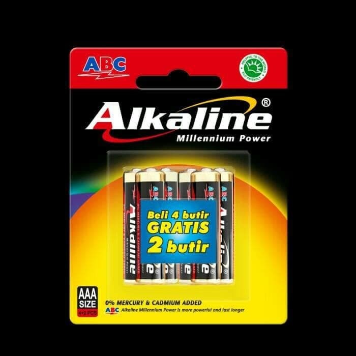 Baterai ABC Alkaline AA / A2 / AAA / A3 / Isi 6 / Isi 4+2 Pcs