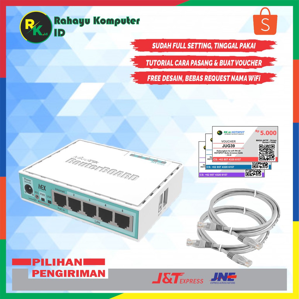 Mikrotik Rb750gr3 Full Setting Hotspot Voucher Siap Pakai RT RW Net
