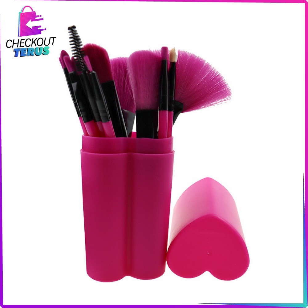 CT K29 Brush Make Up Set 12IN1 Tabung Alat Kosmetik Kuas Makeup Set Brush Highlighter dan Kuas Alis Lengkap