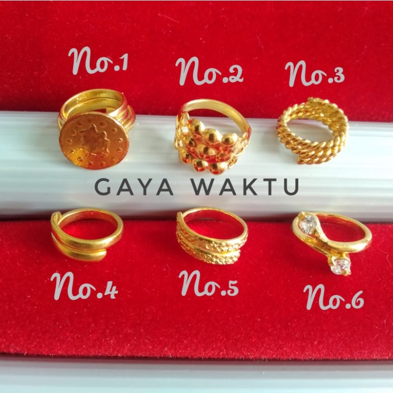 Cincin Anak Bayi Tempahan Lapis Emas