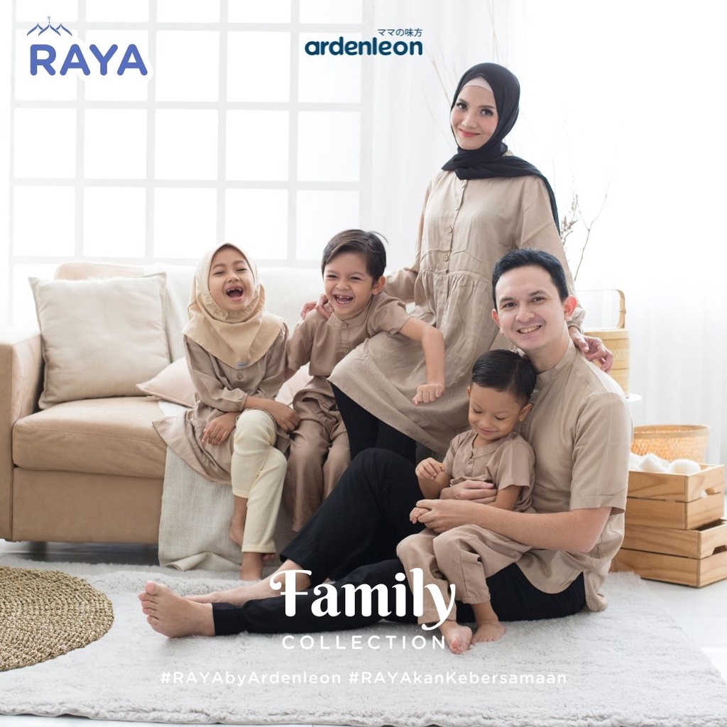 Baju Koko Pria Lengan Pendek Busana Muslim Pria Dewasa ARDENLEON Men Raya Shirt