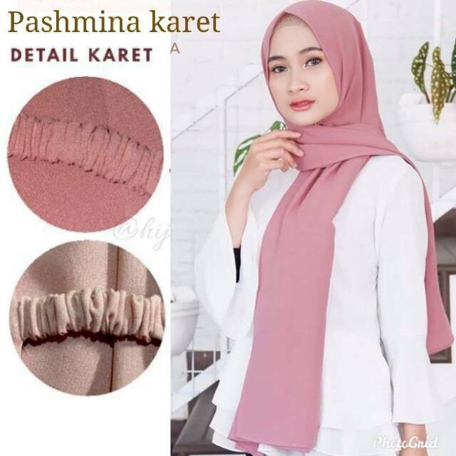 PASHMINA KARET PASHMINA SABYAN ITALIANO DIAMOND PASHMINA INSTAN