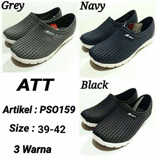 gos  ATT PSO 159 SEPATU KARET SLIP ON Sepatu Cowok Casual Anti Air Empuk Tidak Lecet Ringan