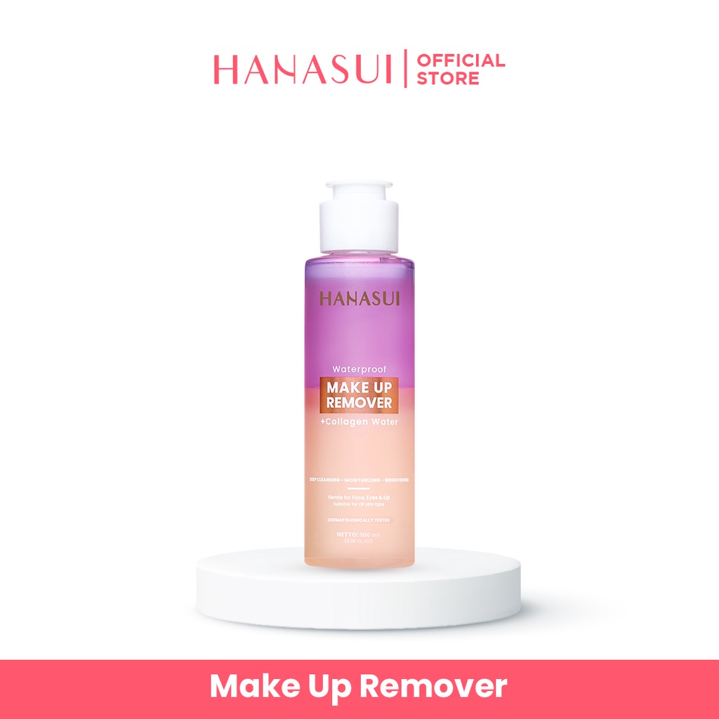 ⭐️ Beauty Expert ⭐️ HANASUI Collagen Series - Make Up Remover + Collagen Water 100ml - Fix &amp; Glow Setting Spray 60ml | Micellar Cleansing 100ml