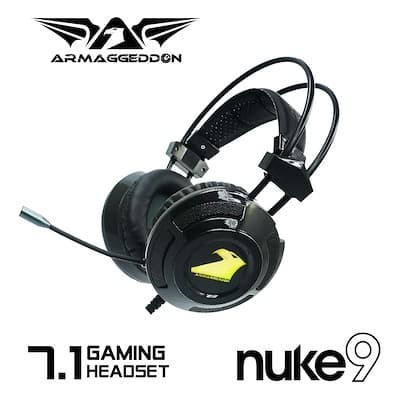 Headphone Headshet Gaming Armaggeddon Nuke 9 (7 colour lighting)