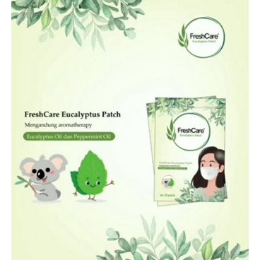 『Perdana』 FRESHCARE PATCH/stiker masker/tempelan masker aromaterapy / FRESHCARE EUCALYPTUS ISI 12 PA