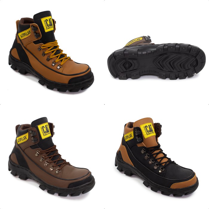 [ COD ] BIG SALE BRANDED SEPATU SAFETY TRAKING CATERPILLAR ARGON SAFETY BOOTS PRIA KERJA LAPANGAN