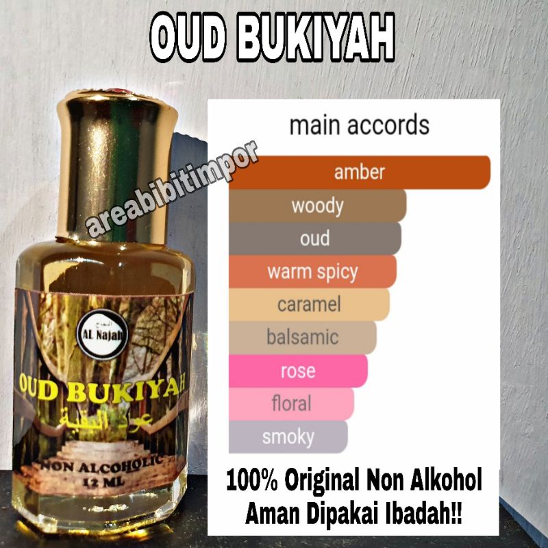 BIBIT PARFUM OUD BUKIYAH ORIGINAL 12ML | Gaharu Bukiyah