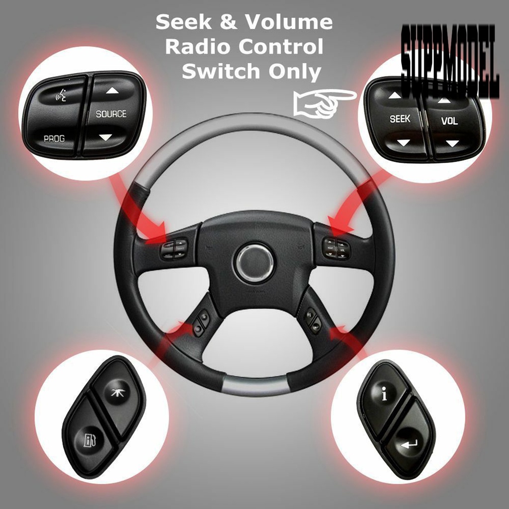 Cover Setir Mobil Dengan Tombol Volume Radio Untuk Chevrolet Silverado 1999443