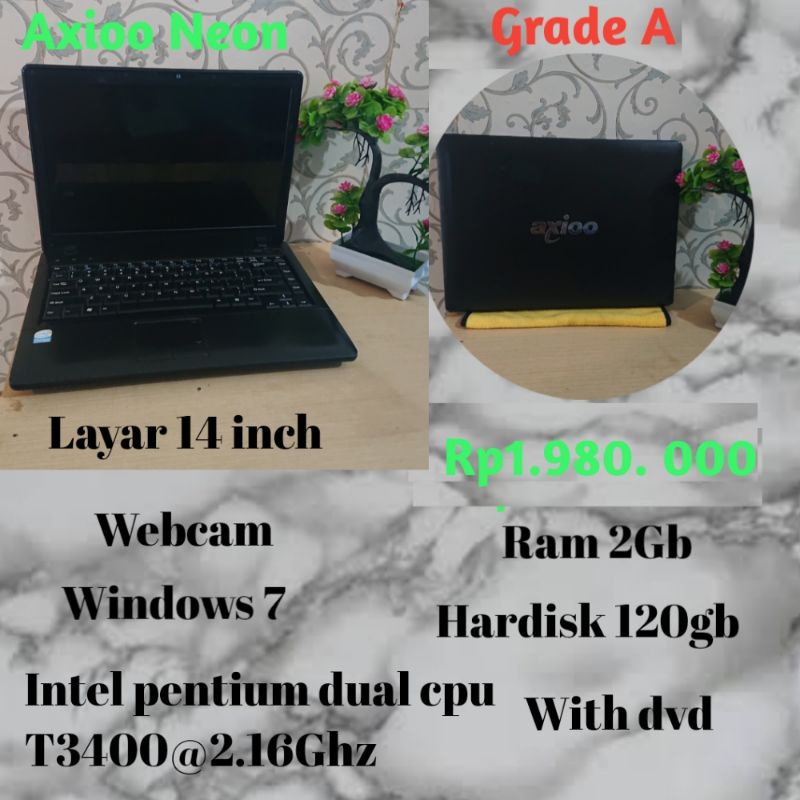 Laptop notebook ACER ASPIRE ONE,LENOVO, ASUSawet dan bandel seken berkwalitas murah bonus jam tangan-Grad A Laptop Axio