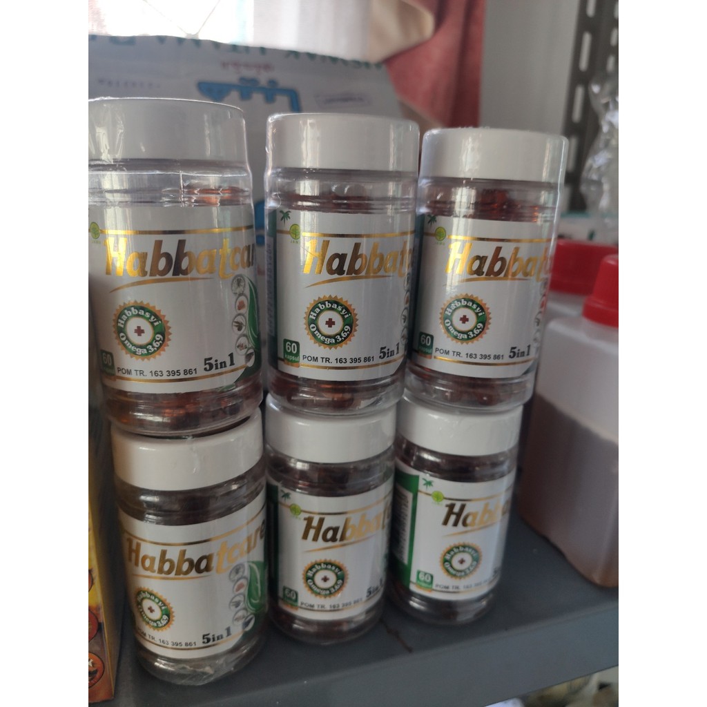 Habbatcare Kapsul 5 In 1 Isi 60 Capsul habbatussauda plus garlic dan salmon fish oil