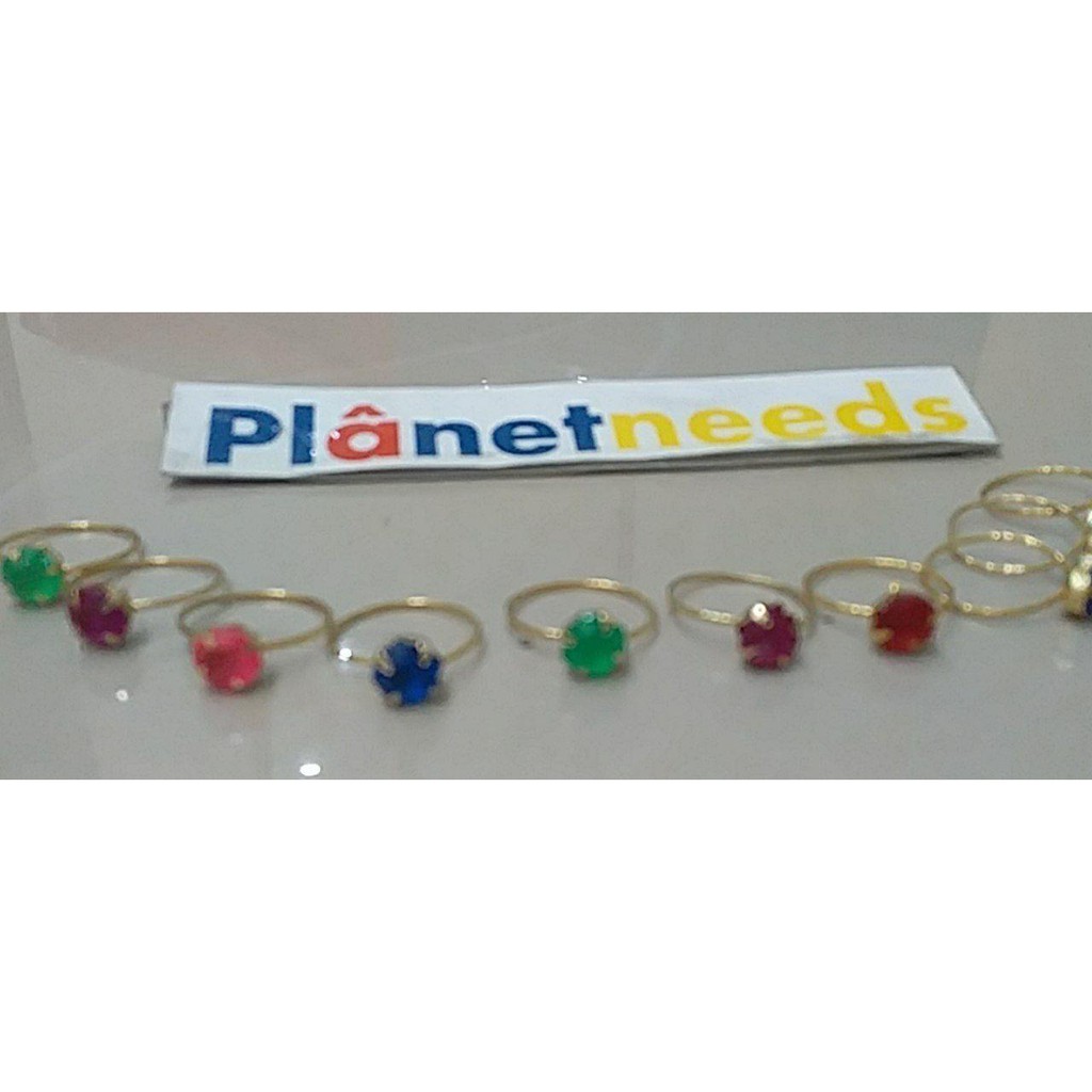 Cincin Anak Batu Hias Berlian Diamond Anak Imitasi | Mainan Cincin Gold Emas | Imitasi Gold