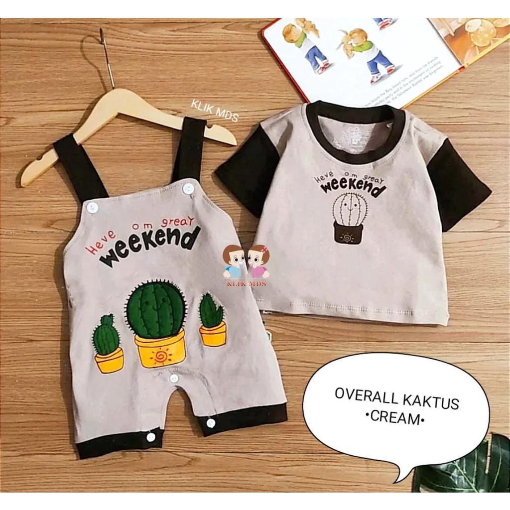 Klik Mds Overall Anak Bayi Laki-laki Motif Car Baby Dan Safari Estimasi Usia 3-12 Bulan-2