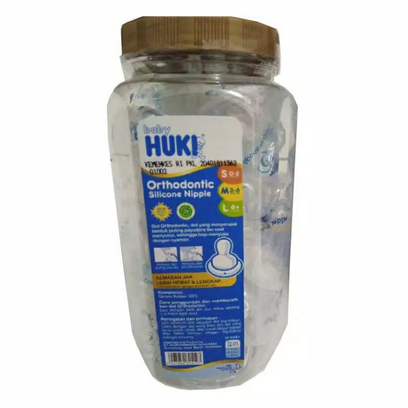 DOT HUKI BULAT GEPENG ORTHODONTIC TOPLES (18pc) / dot huki jar 18pc #VITAMIN_KU