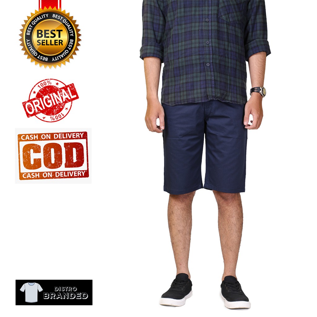 Celana Chino Pendek Pria Premium. Celana Cowok Keren Casual