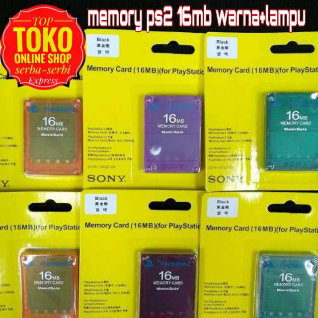 Memory card ps2 (8mb-16mb-32mb-64mb-128mb)