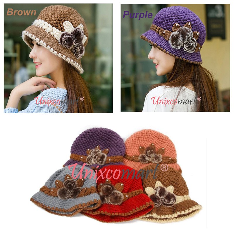 Topi SCARLETT BUCKET Hat Topi Rajut Knitted Wanita Dewasa Casual Fashion