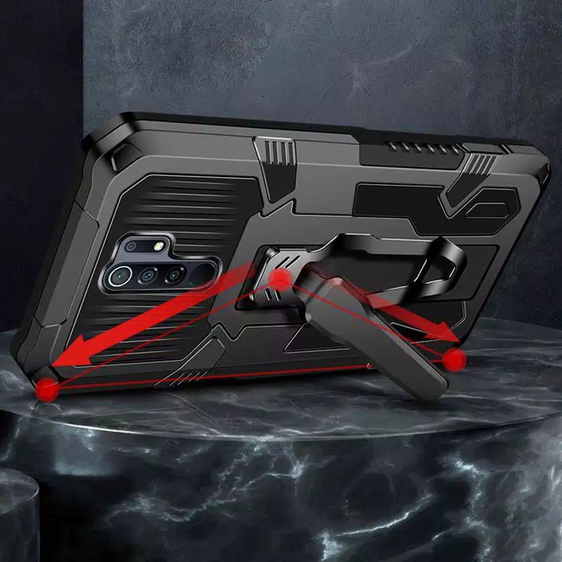 Hard Case Xiaomi Redmi 10 Redmi 9 Redmi 9A Redmi 9C Redmi 9T Redmi 8A Pro Redmi 8A Redmi 8 Redmi 7 Redmi 7A Case H8 I-Crystal Transformer Robot Ironman Kickstand