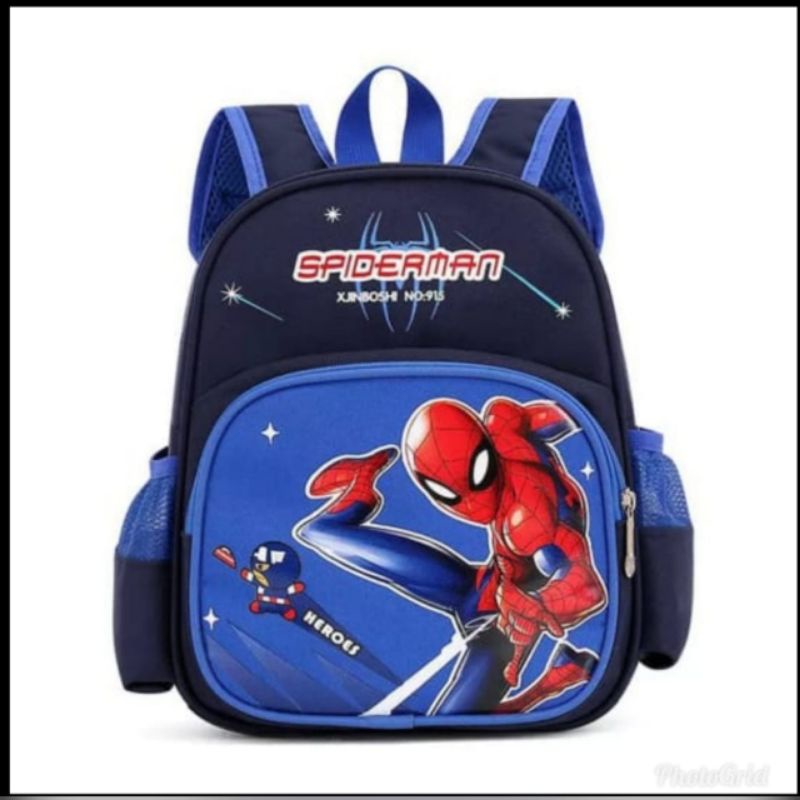 TAS RANSEL SPIDERMAN TAS MARVEL TAS SEKOLAH TAS NGAJI RANSEL ANAK LAKI-LAKI TAS KERAKTER KEKINIAN BISA COD