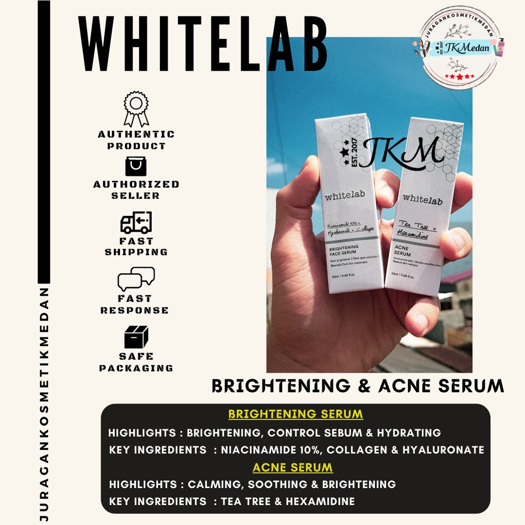 Whitelab Brightening Face Serum Whitelab Acne Serum