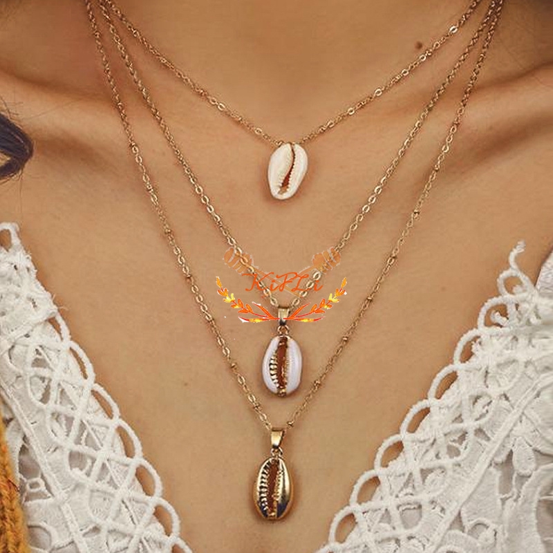 Beberapa Lapisan Choker Rantai,Kalung Dot Liontin,Jantung Bintang Liontin,Kalung ​Panjang Anti