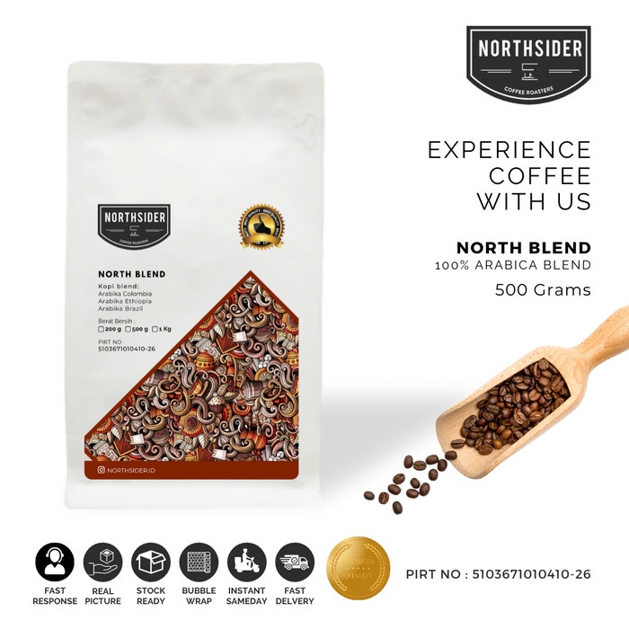 

⭐BISA COD⭐ BIJI KOPI ARABIKA NORTH BLEND - 500GR NORTHSIDER ESPRESSO BLEND - BIJI KOPI