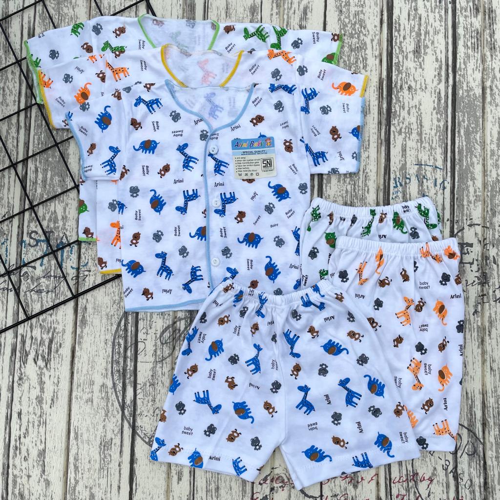3 Pcs Baju Bayi + Celana Baju Setelan Baju Bayi Baju Bayi Newborn Asyam Baby