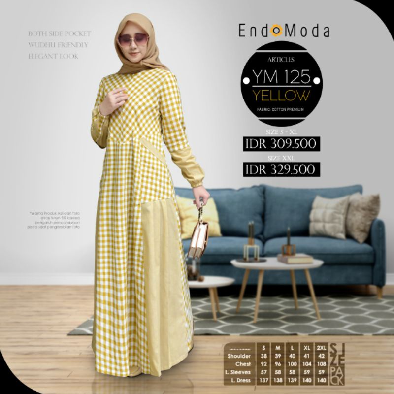 GAMIS ENDOMODA YM 125 &amp; CN 127 || BROWN - YELLOW - MAROON &amp; GREEN