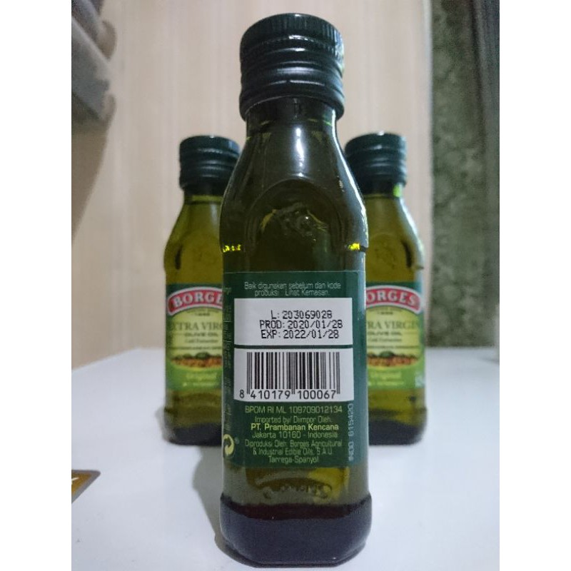 [125ml] Minyak Zaitun Extra Virgin Olive Oil Borges 125 ml