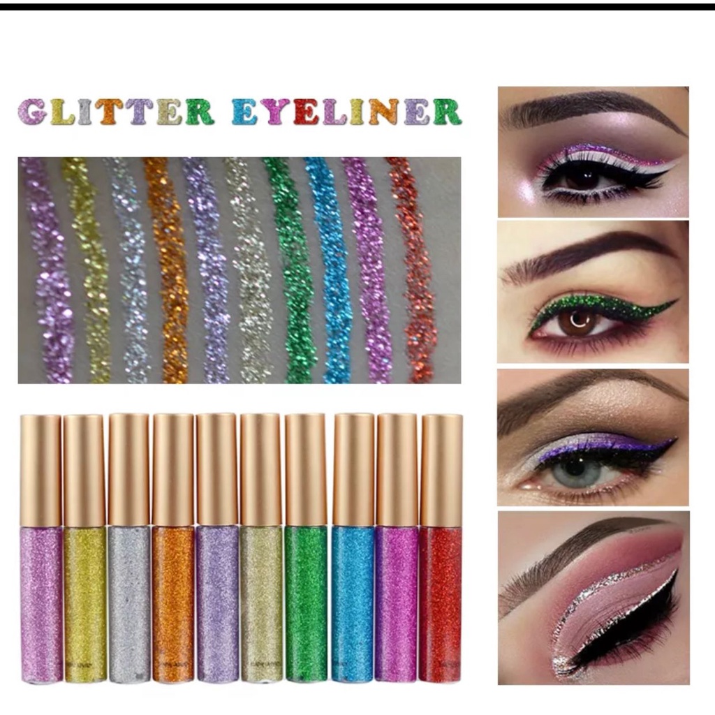 rcsbeauty - HANDAIYAN  eyeliner liquid glitter 12 warna eyeliner glitter putih eyeliner handaiyan