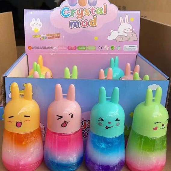 SLIME ANAK RAINBOW - MAINAN SLIME ANAK GLITTER